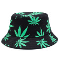 Wholesale maple Leaf Printed Bucket Hat